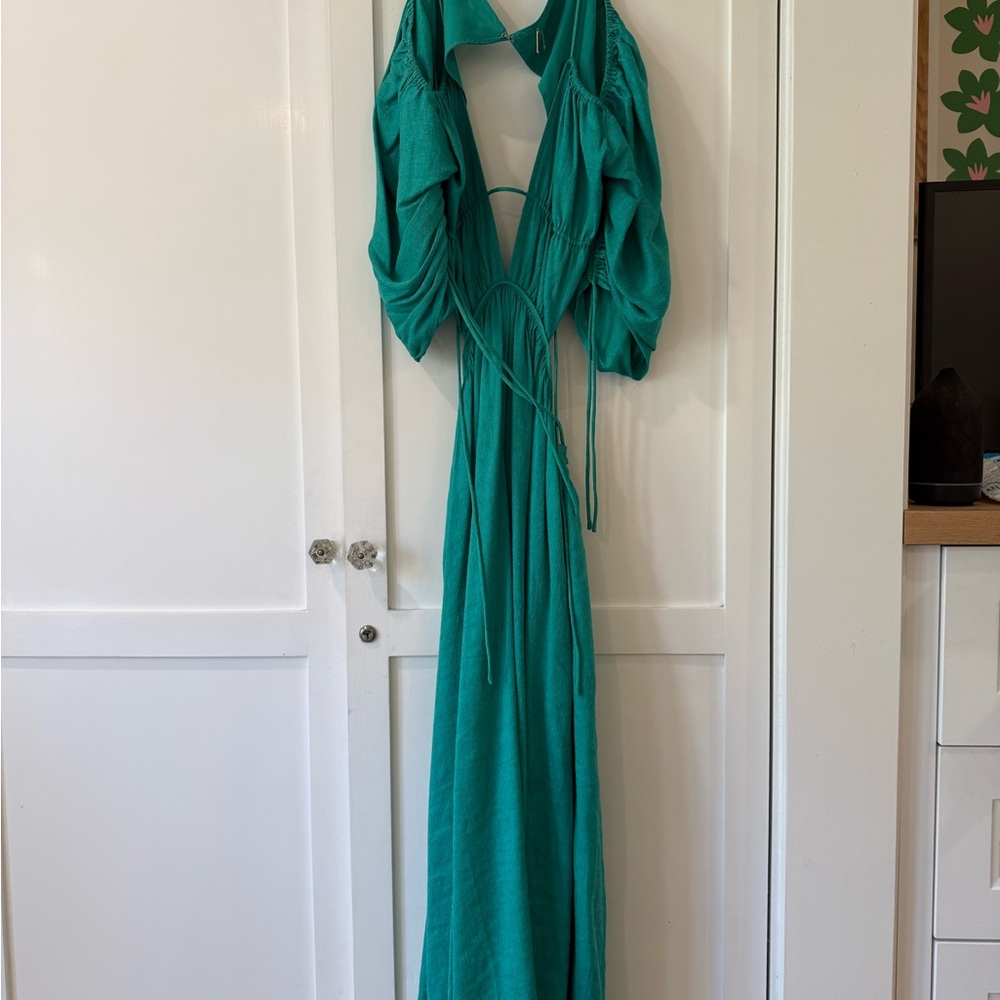 Cult Gaia Teal Dress